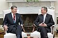 President Ronald Reagan and Károly Grósz
