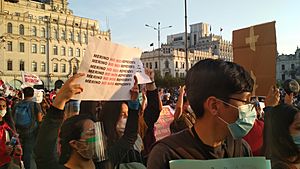 Protestas en Lima por golpe de estado parlamentario 20