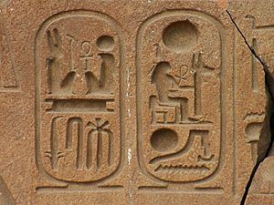 Ramesses II cartouches at Tanis
