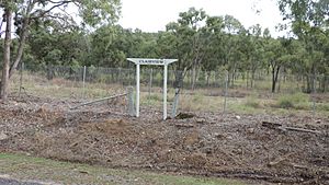 Remants of the former Clairview railway station, 2016, Queensland