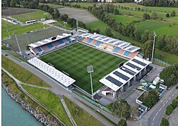 Rheinpark Stadium aerial view
