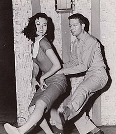 Russ Tamblyn and Gia Scala 1957