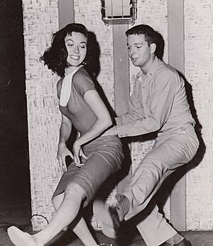 Russ Tamblyn and Gia Scala 1957