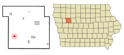 Location of Odebolt, Iowa