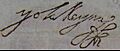 Signature of Mariana of Austria