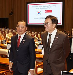 Speaker of the National Assembly Woo Won-shik meets with Speaker of the Parliament of Singapore Seah Kian Peng 20250220 (03)