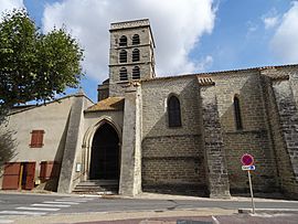 The church in Saint-Martin-Lalande