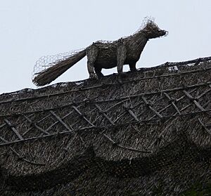 Straw fox - geograph.org.uk - 559950