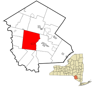 Sullivan County New York incorporated and unincorporated areas Bethel highlighted.svg