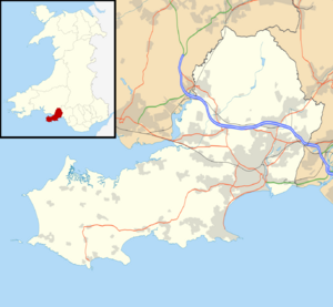 Swansea shown within Wales