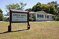 Sweets Knoll State Park sign, Dighton Massachusetts