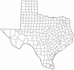 Location of Raymondville, Texas