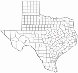 Location of Rosebud, Texas