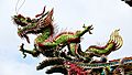 Temple rooftop dragon in Taiwan (1)