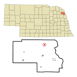 Location of Winnebago, Nebraska