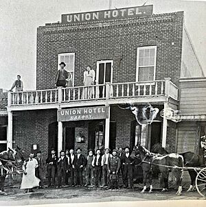 Union Hotel after built 1870 Dayton
