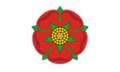 Unofficial flag of Lancashire (until 2008)