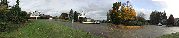 View from Hawthorne Hills roundabout, Seattle