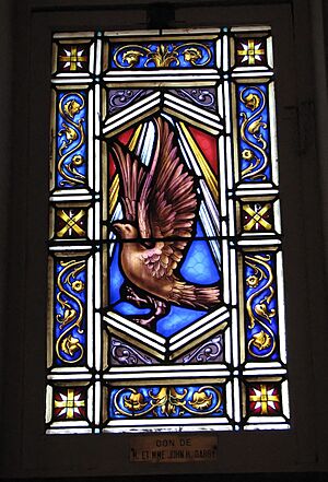 Vitrail de Guido Nincheri, église ste-Amélie 01
