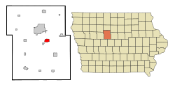 Location of Coalville, Iowa