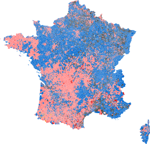 2012 French presidential election - First round - Majority vote (Metropolitan France, communes)