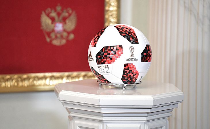 Adidas Telstar Mechta Ball On the Handover Ceremony of the 2022 FIFA World Cup host mantle