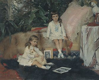 Albert Edelfelt - The Grand Dukes Boris and Kirill Vladimirovich as Children (1881)