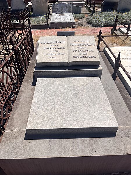 Alfred Deakin's Gravesite