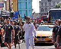 Amitabh Bachchan with Olympic torch