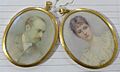 Archibald Cameron Corbett and wife ivory miniatures by Merrylees
