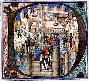 Armoured Hungarian infantry in a castle
