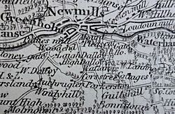 Auchruglen at Greenholm Map, William Johnson, 1828. East Ayrshire.jpg