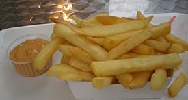 Belgian frites with andalouse sauce