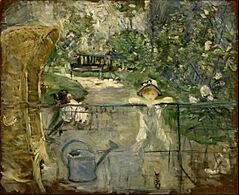 Berthe Morisot - Fillettes au jardin, dit aussi La hotte