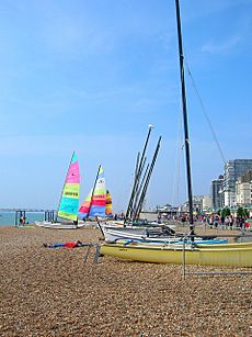 Boats on Brighton Beach - geograph.org.uk - 242094