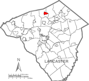 Location in Lancaster County