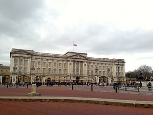 Buckingham Palace Flag Half Mast