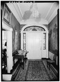 Candace Allen House, 1958 ENTRANCE HALL SHOWING INSIDE OF MAIN DOORWAY