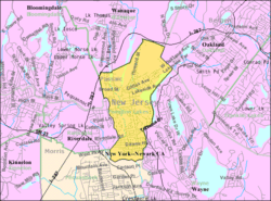 Census Bureau map of Pompton Lakes, New Jersey