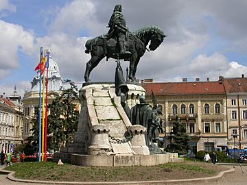 Cluj Napoca Monumentul Matei Corvin