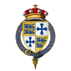 Coat of Arms of Sir John Sutton, 1st Baron Dudley, KG
