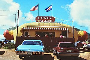 Coney Island Hot Dog Stand, 1991