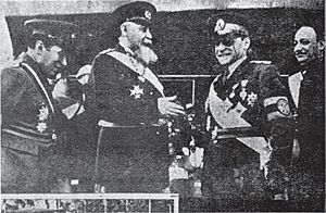 Consilierul regal Nicolae Iorga și președintele Consiliului, Armand Călinescu