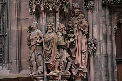 Detail of Portail Saint-Laurent, Strasbourg