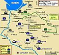 Eylau Campaign Map 1807
