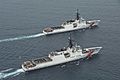 First 2 National Security cutters, the Bertholf and Waesche, cruise together