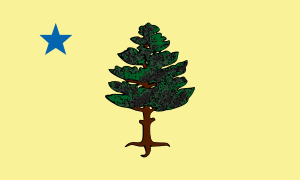Flag of Maine (1901-1909)