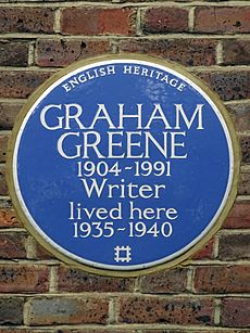 GRAHAM GREENE 1904 - 1991 Writer lived here 1935 - 1940