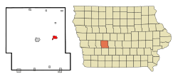 Location of Panora, Iowa