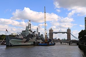 HMS Belfast (C35), London, England-25Sept2010